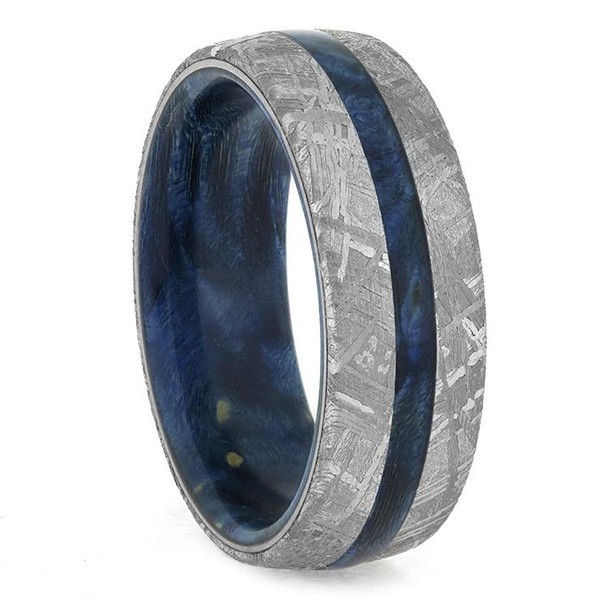 8 mm Meteorite with Blue Box Elder Sleeve  - BBEM857M