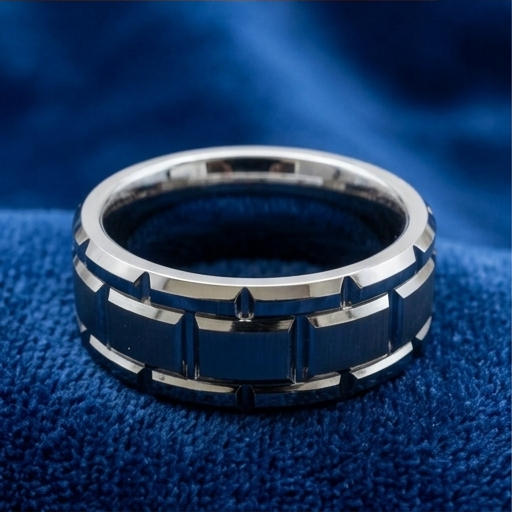 8 mm Tungsten Mens Wedding Bands - U127C