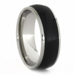 wood titanium bands mm unique ebony tulip mens