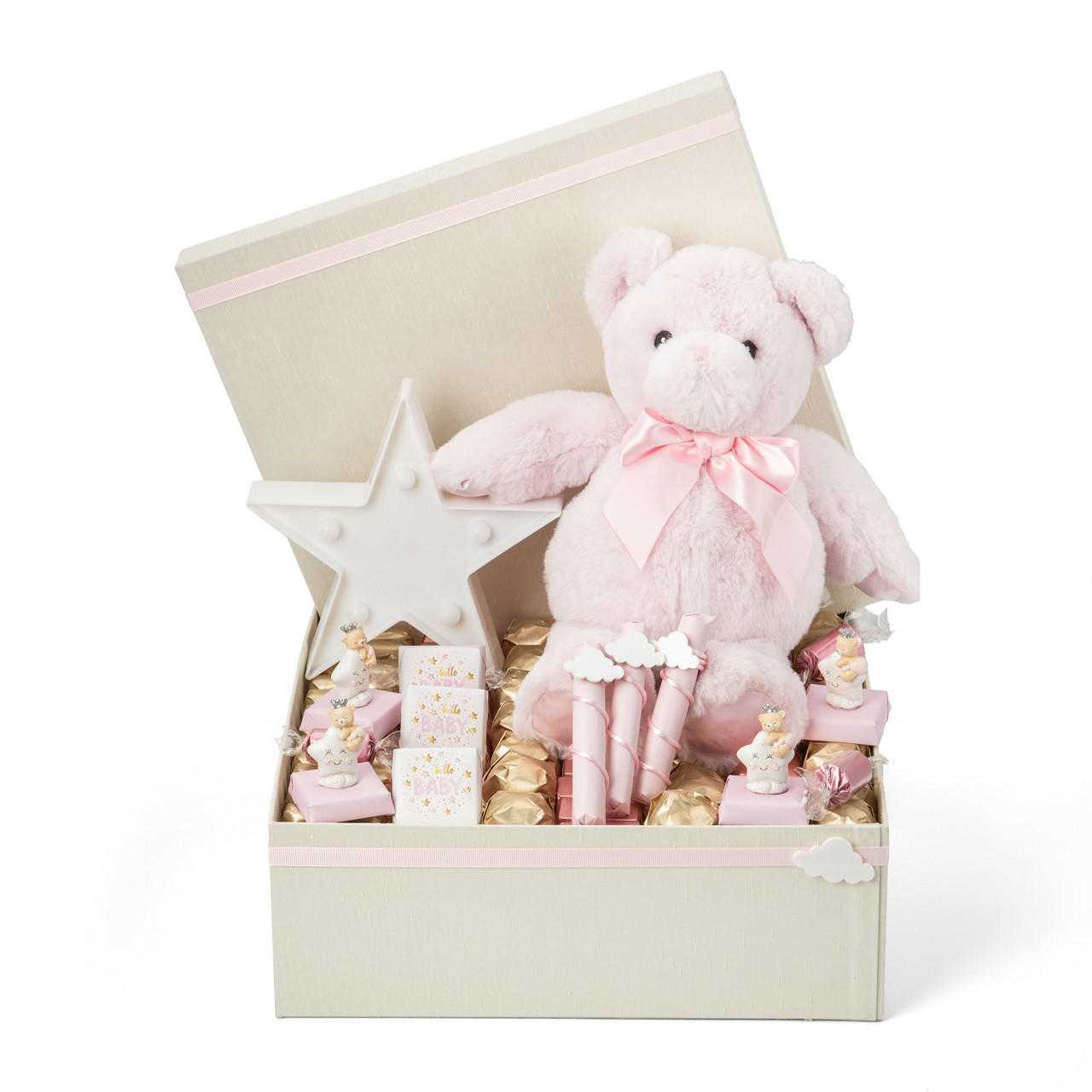 Rosie the Star Pink Bear Theme Baby Gift Arrangement