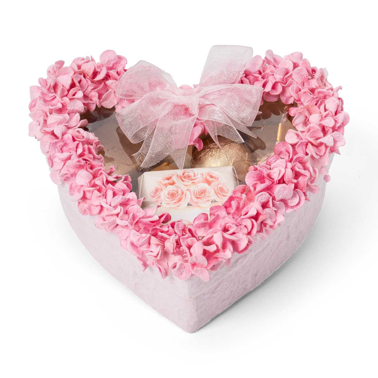 PINK DELIGHT - Valentine's Day Pink Heart Shape Chocolate Gift Box