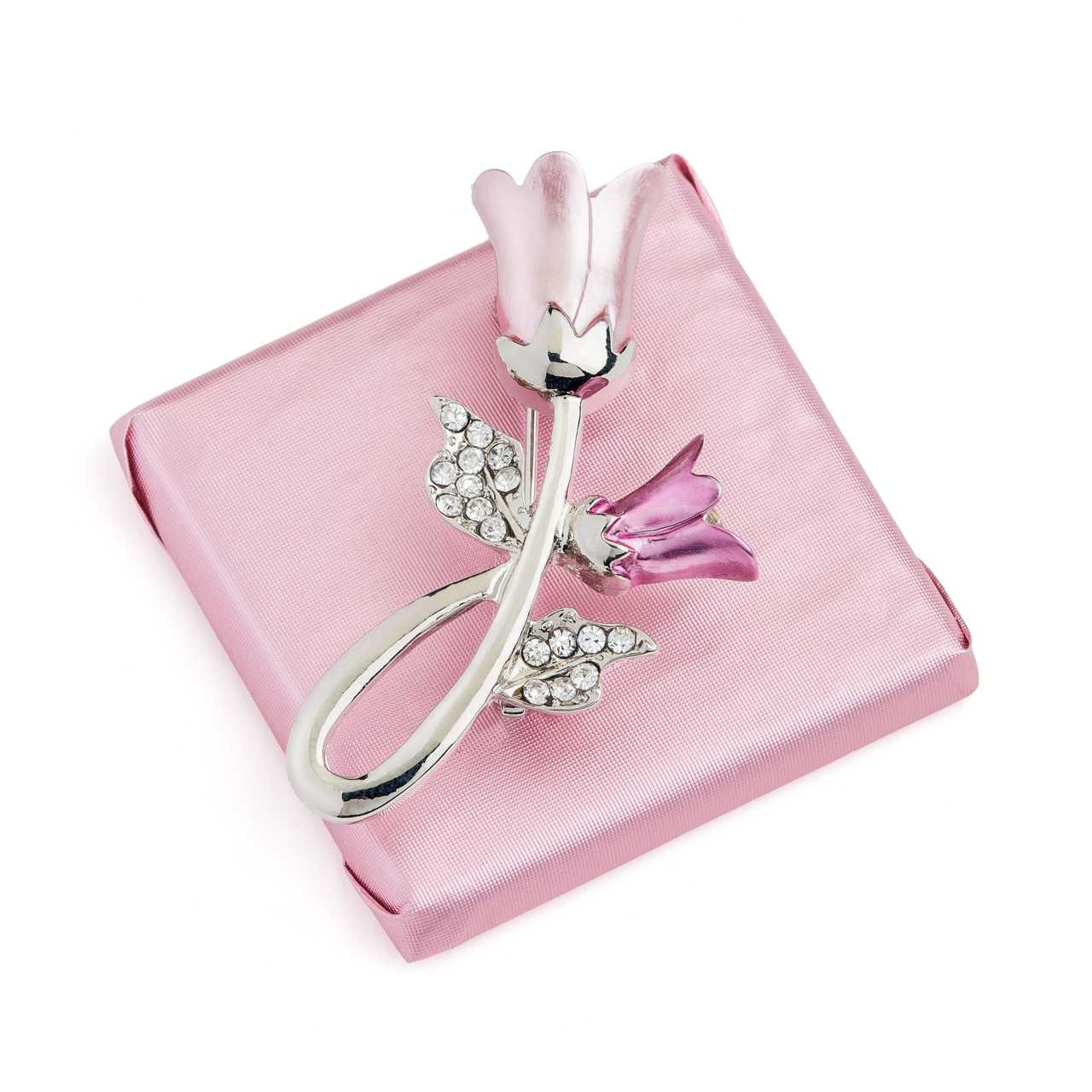 完売品❤️Ｂ品✨ピュールミュゲ❤︎コフレドゥショコラ、レポシニネン、チェリードット Decorated Chocolate Square Bar w/Tulip Brooch- From www