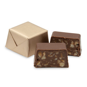 PRALINE BROKEN NUTS - Milk / Per 4 oz (Approx. 5 pcs.) CHOCOLATE SOLD BY WEIGHT Mirelli Chocolatier