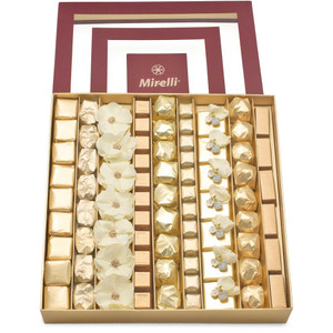 CHAMPAGNE BUBBLES- Burgundy Window Gift Box / 2.4 lb GIFT BOXES Mirelli Chocolatier