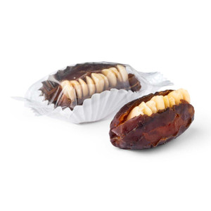 DATES W. BLANCHED ALMONDS MEDITERRANEAN DELIGHTS Mirelli Chocolatier