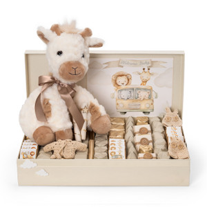 BABY GIRAFFE BASKET ARRANGEMENT 
