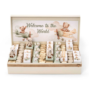 WELCOME TO THE WORLD - Baby Chocolate Arrangement BABY Mirelli Chocolatier