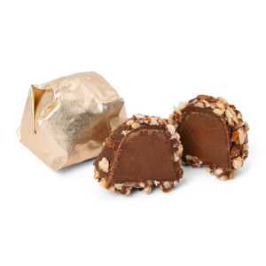 Copy of TRUFFLE HAZELNUT PRALINE / CRUSHED ALMONDS / 4 Oz (Approx. 5 pcs) CHOCOLATE SOLD BY WEIGHT Mirelli Chocolatier