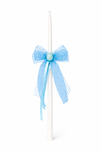 PALM SUNDAY CANDLE BLUE 