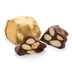 ALMOND CLUSTERS - Milk Chocolate / 8 oz. (Approx. 10 pcs.) CHOCOLATE SOLD BY WEIGHT Mirelli Chocolatier