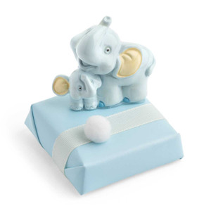 Decorated Chocolate Elephant and Son Magnet/Blue BABY Mirelli Chocolatier