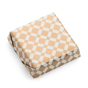 Interconnected Square Pattern CUSTOM CHOCOLATE FANCY WRAPPERS Mirelli Chocolatier