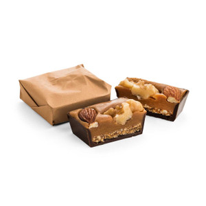 CARAMEL CROQUANT - WALNUT & ALMOND - DARK / Per 8 OZ (Approx. 7 Pcs.) VALENTINE'S DAY Mirelli Chocolatier