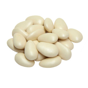 Pearlized Sugared Roasted Almond - Dragées Ivory / Per Pound CANDIES Mirelli Chocolatier