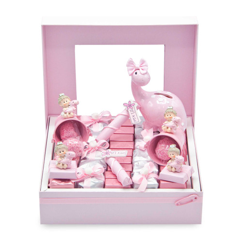 BABY DINO - Dino Girl Collection / Window Box / 1.6 lb. BABY GIRL Mirelli Chocolatier