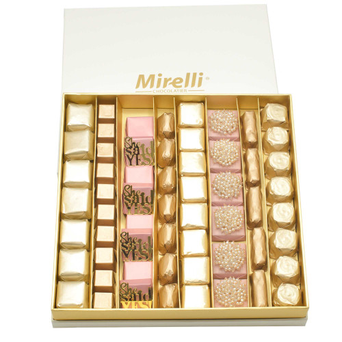 SHE SAID YES- Classic White Mirelli Gift Box / 2.2 lb GIFTS Mirelli Chocolatier