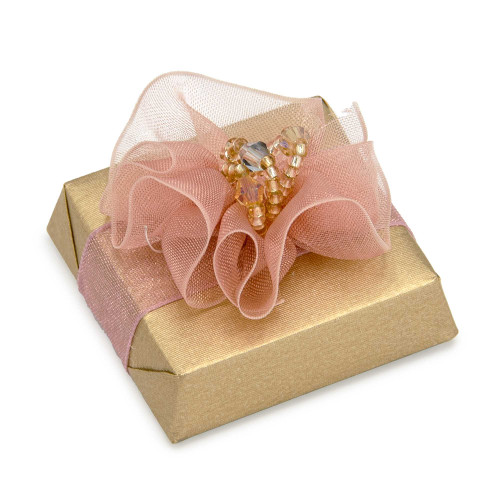 ROSE TULLE - Wedding Decorated Chocolate Favor DECORATED CHOCOLATE Mirelli Chocolatier