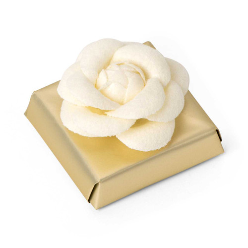 CAMELLIA - Wedding Decorated Chocolate Favor DECORATED CHOCOLATE Mirelli Chocolatier