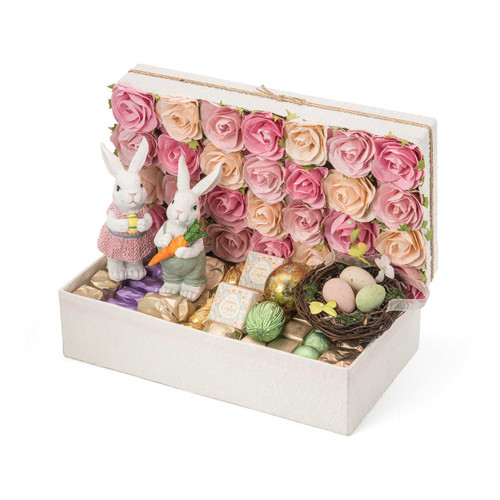 ROSA FLORAL BUNNY GIFT BOX NEW ARRIVALS Mirelli Chocolatier