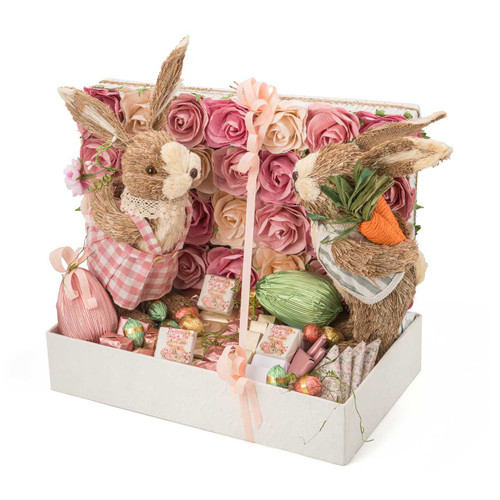 PEEK-A-BOO BUNNIES GIFT BASKET NEW ARRIVALS Mirelli Chocolatier