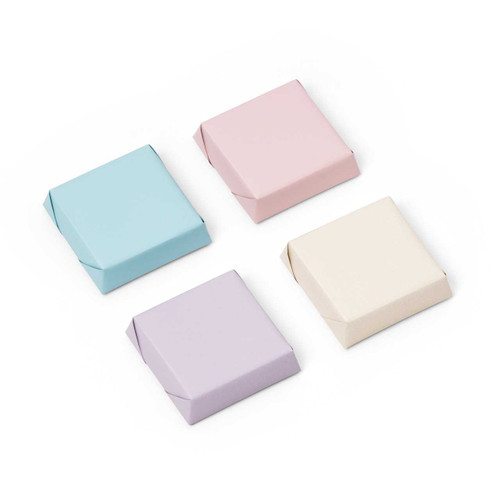 PASTEL - Square Chocolate Bars, L. Blue, Bush Pink, Lavender, Ivory