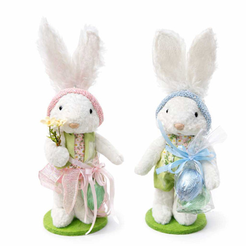 SPRING BUNNY FLOWERS - Chocolate Egg EASTER Mirelli Chocolatier