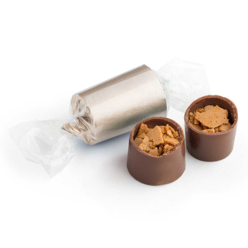Feuilletine Crunchy Flakes Bonbons - Ivory / 4 oz. (Approx. 14 PCs.) CHOCOLATE SOLD BY WEIGHT Mirelli Chocolatier