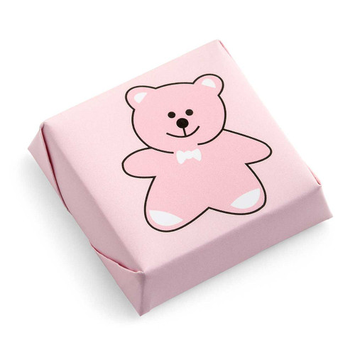 Teddy Bear Baby Shower Chocolates Solid Pink DECORATED CHOCOLATE Mirelli Chocolatier