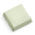 Square Chocolate Bar/Wrapped in Pastel Green-White Checkered DECORATED CHOCOLATE Mirelli Chocolatier