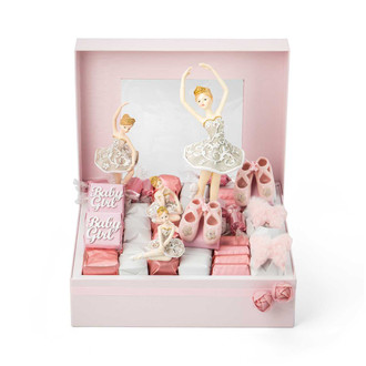 BALLERINA DREAMS - Baby Girl Gift Arrangement / Medium BABY Mirelli Chocolatier