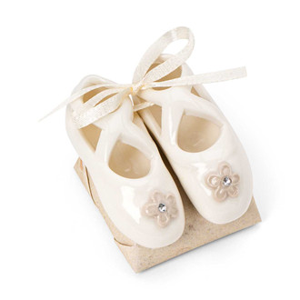BALLERINA - Wedding Decorate Chocolate Favor / Ceramic Ivory Baby Girl Mirelli Chocolatier