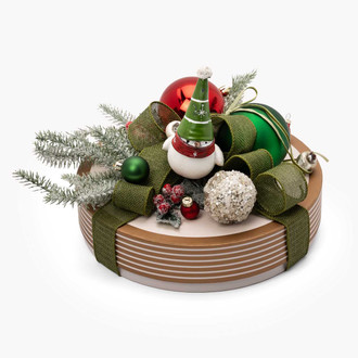 CHRISTMAS COZY BIRDIE - Round Chocolate Gift Box CHRISTMAS / NEW YEAR Mirelli Chocolatier