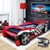 Unique Design For Kids Racing Racer Car Night Bed With Drawer 3D Wheel in Red Colour