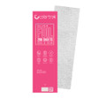 A pink box of 5" x 16" silver hair color foil sheets.