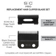 StyleCraft Echo Black Diamond Carbon DLC Blade + Deep Tooth Cutter Set