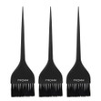 A set of 3 Fromm Pro Soft Color Brushes with black handles and black bristles.