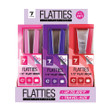 The Flatties display comes as a ready to display cardboard set.