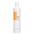 A white bottle with yellow label of Fanola Nourishing Restructuring Shampoo, 11.8 oz.