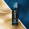 A box of Blue Kray Semi-Permanent Hair Color. A box of Blue Kray Semi-Permanent Hair Color.