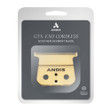 Gold Andis GTX-Z T-Blade in grey and clear packaging.