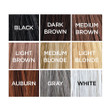 9 Shades of Toppik Pro Hair Building Keratin Fibers.