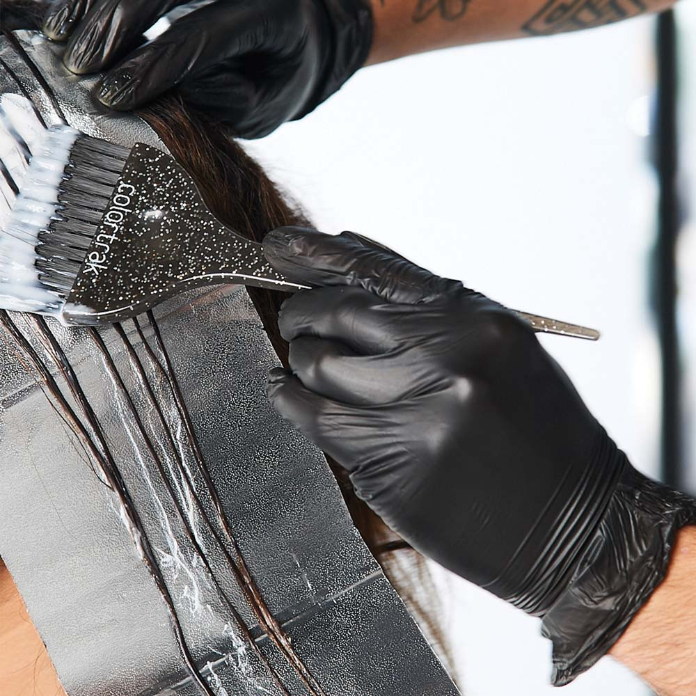 Colortrak Black Vinyl Gloves Gloves Boss Beauty Supply