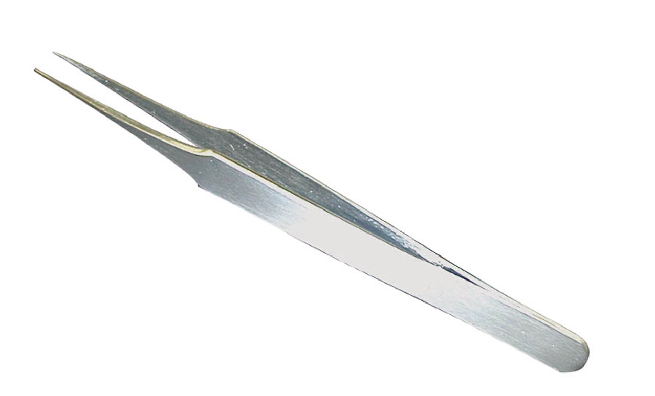 Stainless Steel Needle Nose Angled Tweezers - Accessories & Tools from Naio  Nails UK