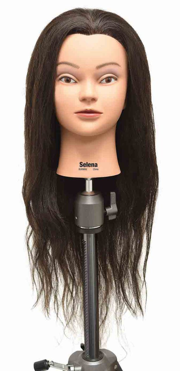 Selena Super Long 100% Human Hair Cosmetology Mannequin Head by