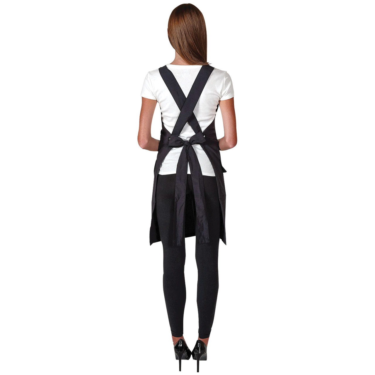 Saro Criss Cross No-Tie Striped Apron