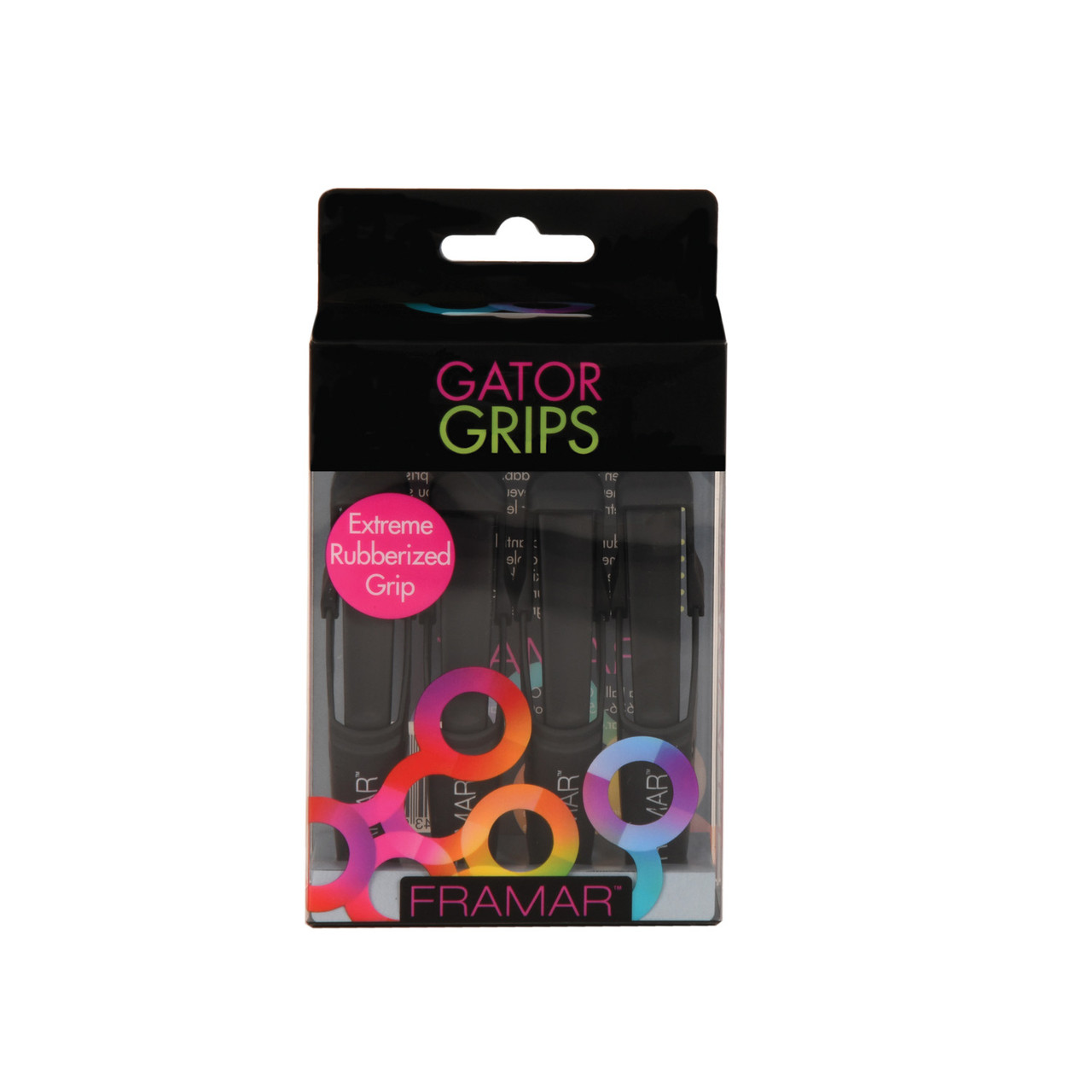 Framar Gator Grips Pink Hair Clips for Styling, Hair Clips for Women