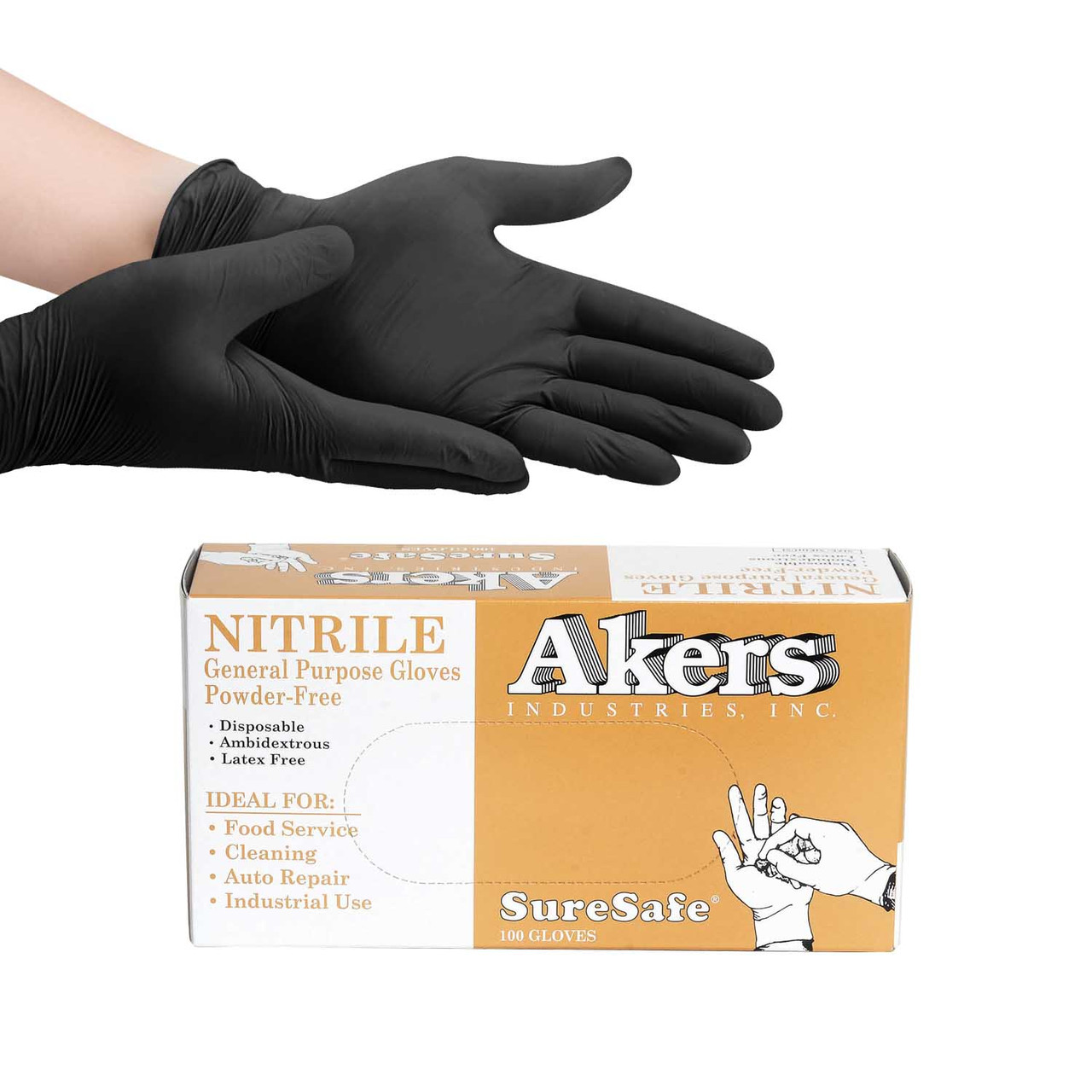 Black Nitrle Gloves Salon Supplies Boss Beauty Supply
