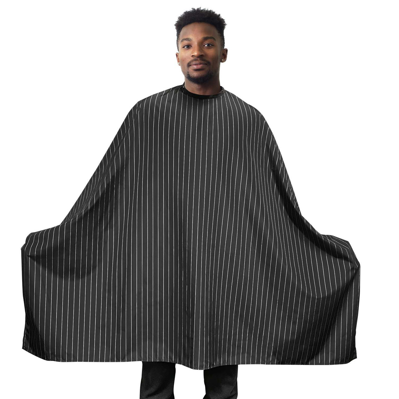 Stylist Choice Striped Barber Cape | Barber Capes | Boss Beauty Supply