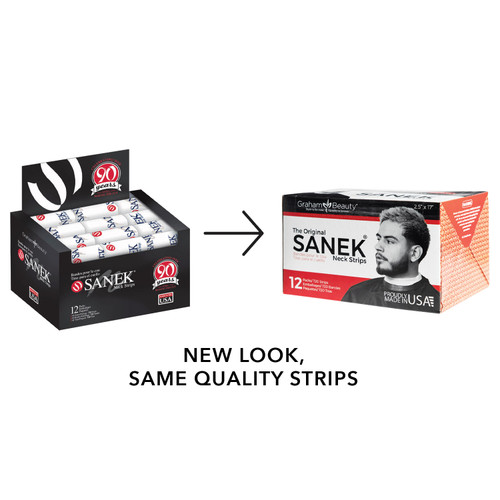 Sanek Neck Strips packaging transition