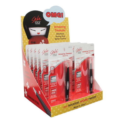 Seki Edge Amazing Tweezer 12 piece display.